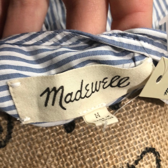 MADEWELL blouse side tie size medium - Picture 4 of 4